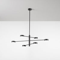 Lampada da soffitto Eclipsia nera - d850x845mm 6xGX53 - Lampadario pendente in metallo elegante