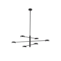 Lampada da soffitto Eclipsia nera - d850x845mm 6xGX53 - Lampadario pendente in metallo elegante