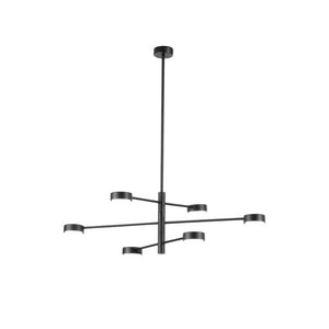 Lampada da soffitto Eclipsia nera - d850x845mm 6xGX53 - Lampadario pendente in metallo elegante