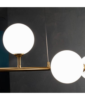 Lampadario Da Soffitto Moderno A Sospensione Con 6 Sfere Attacco Lampadine G9 B88         