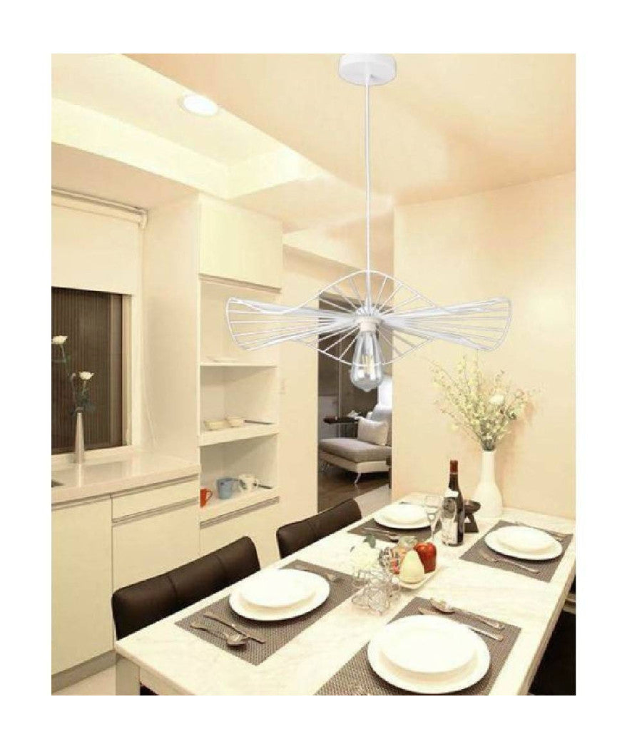 Lampadario Da Soffitto Pendente A Sospensione Rotonda Plafoniera Lampada E27 B31         