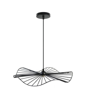 Lampadario Da Soffitto Pendente A Sospensione Rotonda Plafoniera Lampada E27 B31  Nero       