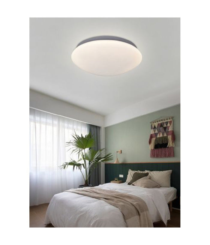 Lampadario Da Soffitto Plafoniera Led 24 Watt Cupola Diversi Toni Di Luce C0         