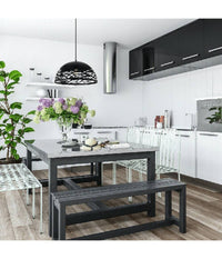 Lampadario Design Contemporaneo Paralume Metallo Traforato Sospensione E27 A37 Nero         