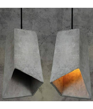 Trade Shop - Lampadario Effetto Cemento A Sospensione Pendente Moderno Con Portalampada E27 -