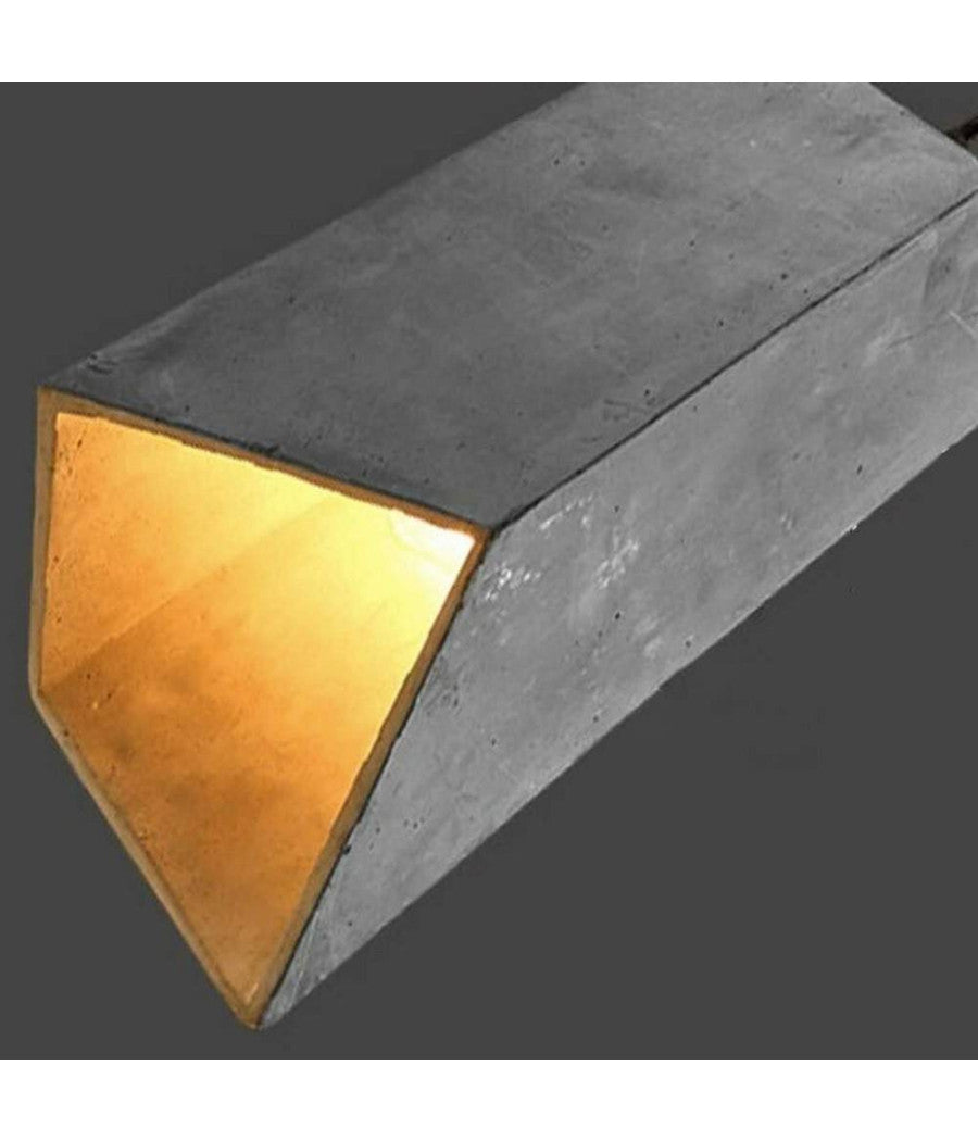 Trade Shop - Lampadario Effetto Cemento A Sospensione Pendente Moderno Con Portalampada E27 -