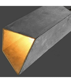 Trade Shop - Lampadario Effetto Cemento A Sospensione Pendente Moderno Con Portalampada E27 -