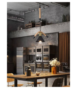 Lampadario In Canapa Paralume Campana E27 Stile Retrò Lampada Industriale B24-1         