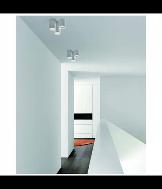 Lampadario Lampada Da Soffitto Portalampada Gu10 3 Cilindri In Gesso Gs-c07-3         