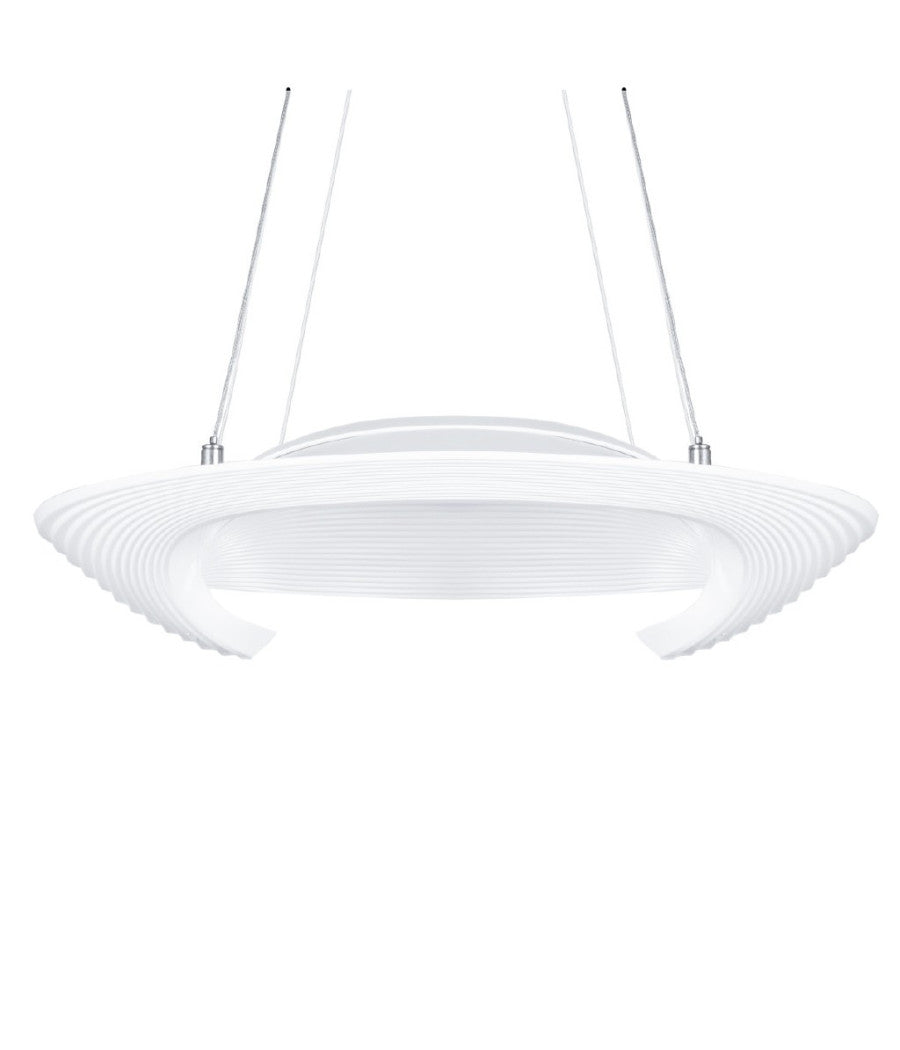 Lampadario Lampada Disco Anello Tondo Luce Led Soffitto Sospensione Pendente Moderno         