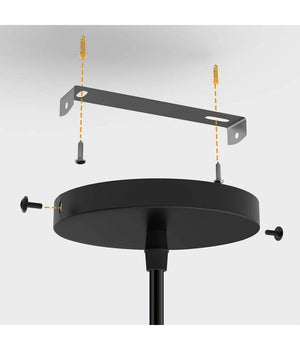 Lampadario Lampada Sospensione Piramide 18cm Design Moderno Paralume Nero         