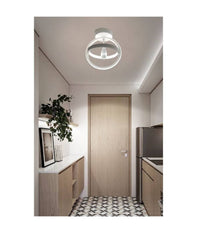 Lampadario Led 22w Cerchio Plafoniera Pendente Soffitto Luce 4000k 3000k 6500k Pn-02b  -bianco Freddo      -