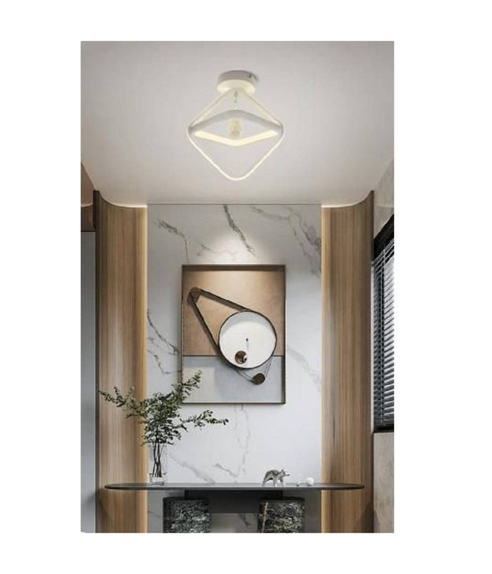 Lampadario Led 25w Rombo Plafoniera Pendente Soffitto Luce 4000k 3000k 6500k Pn-03b         