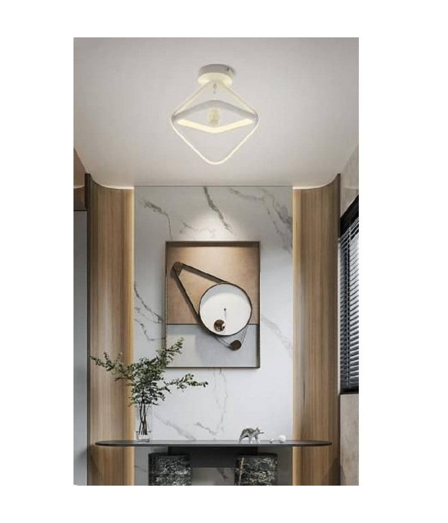 Lampadario Led 25w Rombo Plafoniera Pendente Soffitto Luce 4000k 3000k 6500k Pn-03b         