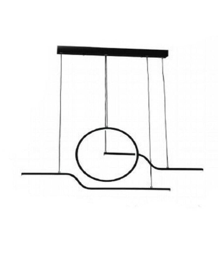 Lampadario Led 32w Lampada Stile Contemporaneo Moderno Luce 6500k 4000k Nero A44  -bianco Freddo      -