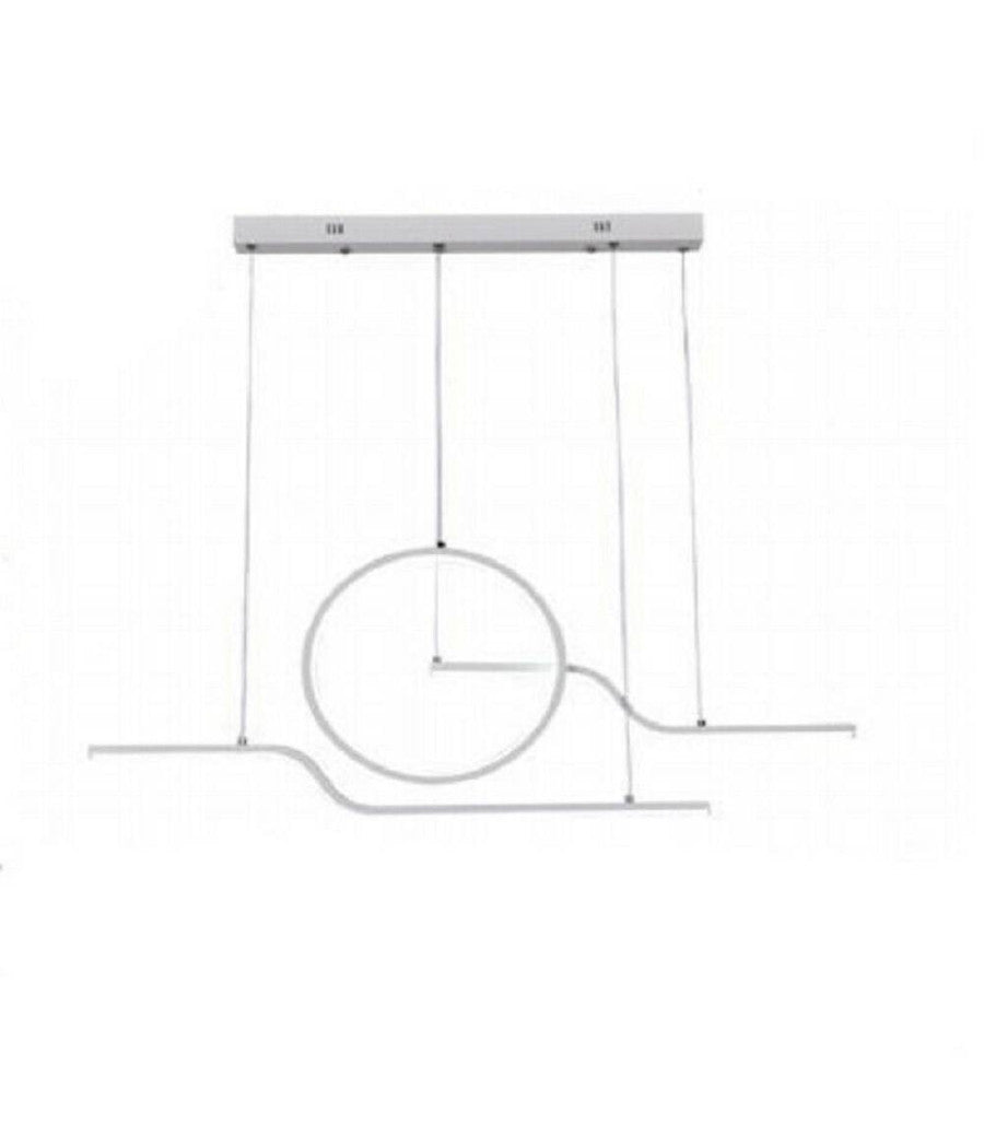 Lampadario Led 32watt Lampada Stile Contemporaneo Moderno Luce 6500k 4000k A44-b  -bianco Naturale      -