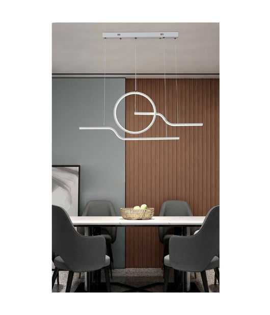 Lampadario Led 32watt Lampada Stile Contemporaneo Moderno Luce 6500k 4000k A44-b  -bianco Freddo      -