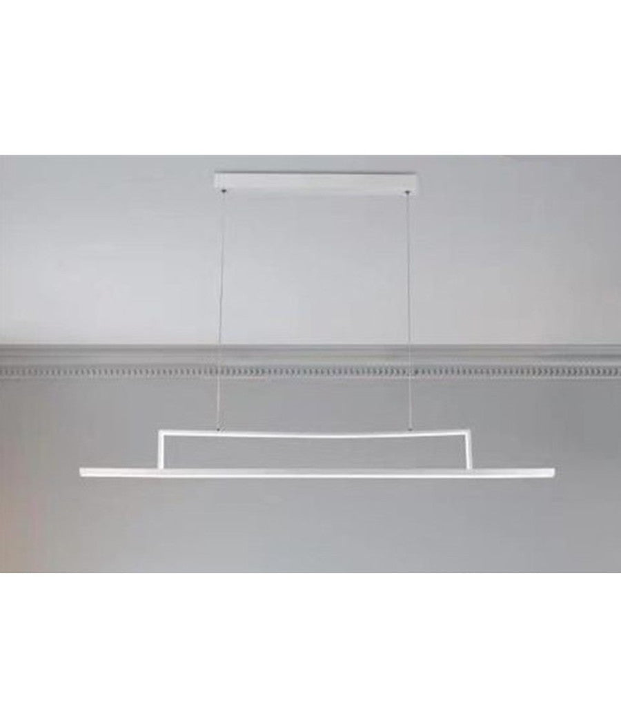 Lampadario Led 34w A Sospensione Lineare Orizzontale Luce 3000k 6500k 4000k B66-b         