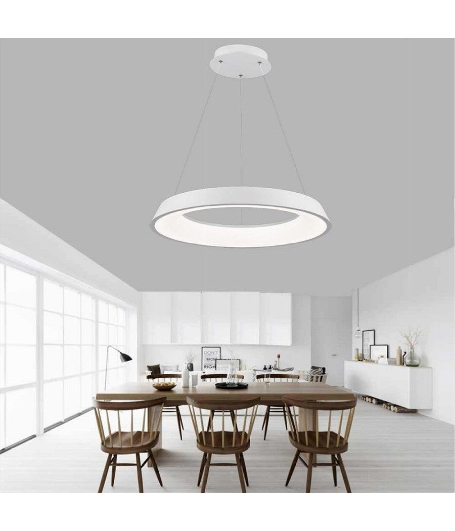 Lampadario Led 43w Tre Colorazioni Luce Lampada Da Soffitto Ultra Moderno A71-3c         