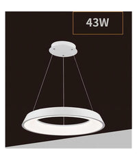 Lampadario Led 43w Tre Colorazioni Luce Lampada Da Soffitto Ultra Moderno A71-3c         