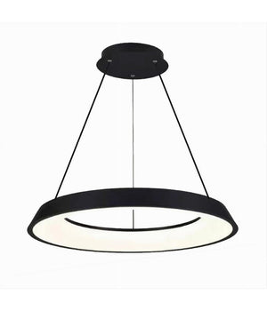 Lampadario Led 43w Tre Colorazioni Luce Lampada Da Soffitto Ultra Moderno A71-3c  Nero       