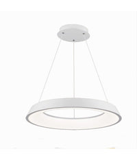 Lampadario Led 43w Tre Colorazioni Luce Lampada Da Soffitto Ultra Moderno A71-3c  Bianco       