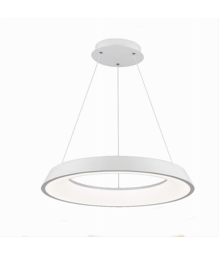 Lampadario Led 43w Tre Colorazioni Luce Lampada Da Soffitto Ultra Moderno A71-3c  Bianco       