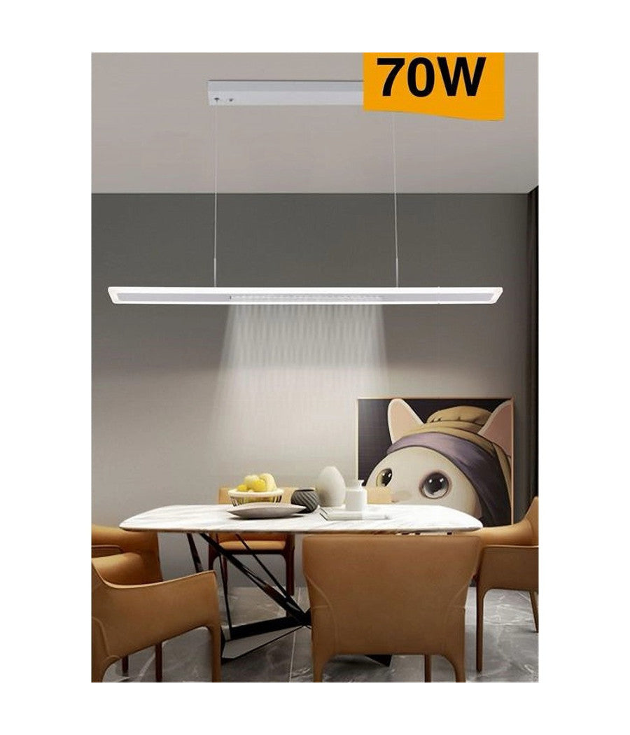 Lampadario Led 70w A Sospensione Lampada Dimmerabile 3 Colorazioni Di Luce B80-3c         