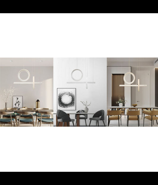 Lampadario Led 80w Sospensione Luce Fredda Naturale Calda Effetto Cristallo Lp-23b         