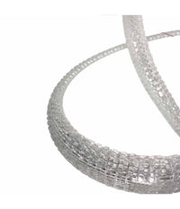 Lampadario Led A Effetto Cristallo Intrecciato 40w Luce 6500k 3000k 4000k Lp-25b         