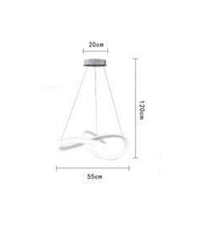 Lampadario Led A Effetto Cristallo Intrecciato 40w Luce 6500k 3000k 4000k Lp-25b         