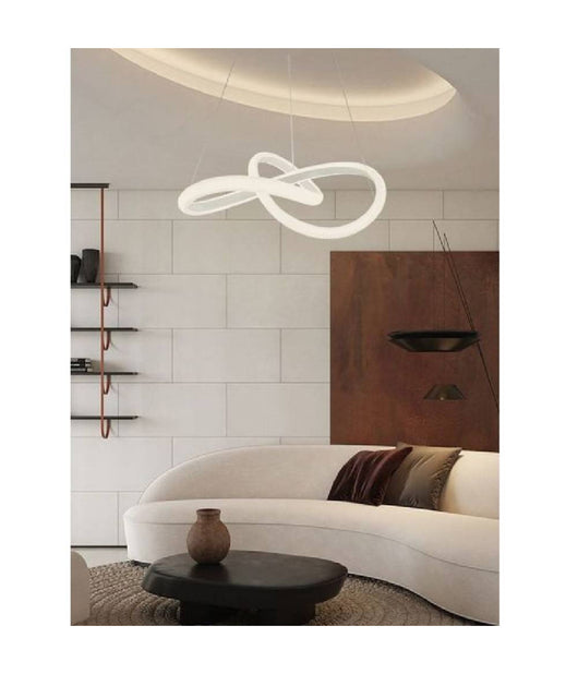 Lampadario Led A Effetto Cristallo Intrecciato 40w Luce 6500k 3000k 4000k Lp-25b         