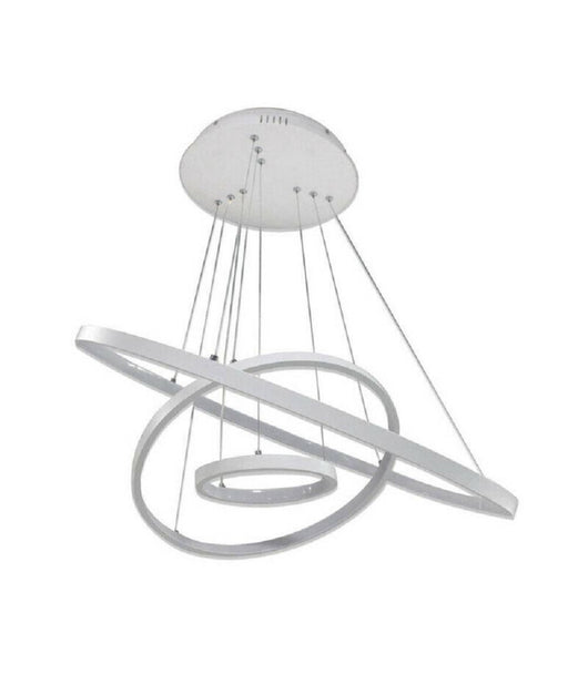 Lampadario Led A Sospensione 48 W A Forma Di Pianeta Luce Calda 3000k Bianco B40         