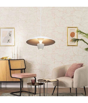 Lampadario Led A Sospensione Moderno 11w 880lm Bianco Nero Luce Calda Ip20 Lp-64         