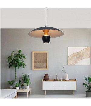 Lampadario Led A Sospensione Moderno 11w 880lm Bianco Nero Luce Calda Ip20 Lp-64         