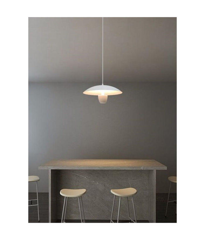 Lampadario Led A Sospensione Moderno 11w 880lm Bianco Nero Luce Calda Ip20 Lp-64         