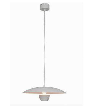 Lampadario Led A Sospensione Moderno 11w 880lm Bianco Nero Luce Calda Ip20 Lp-64  Bianco       