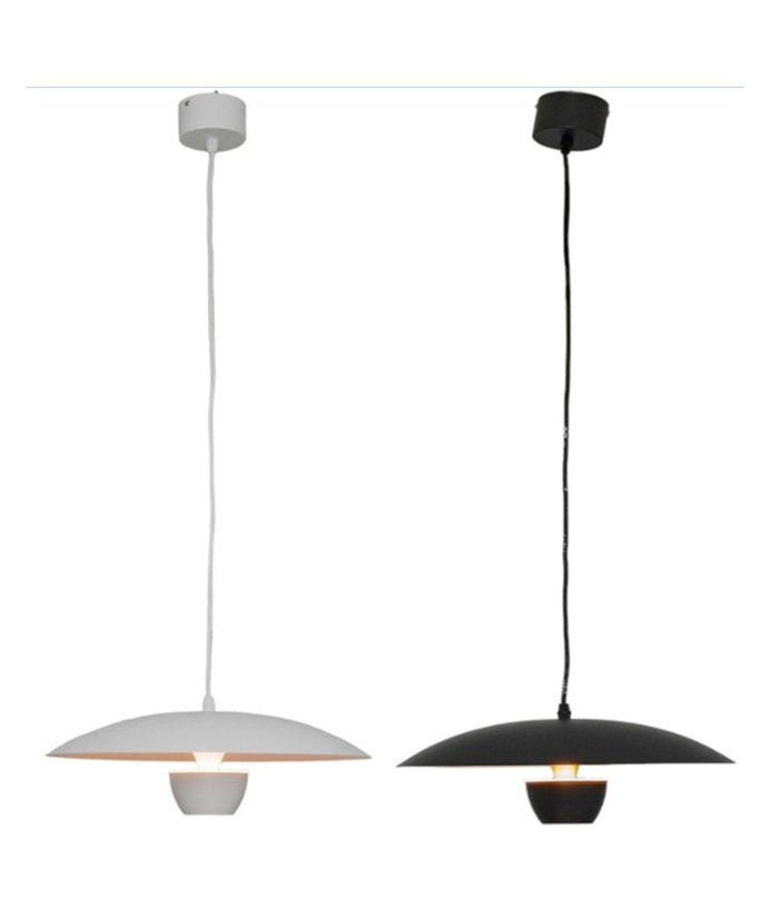 Lampadario Led A Sospensione Moderno 11w 880lm Bianco Nero Luce Calda Ip20 Lp-64         