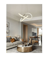 Lampadario Led Intreccio Moderno A Sospensione 45w Luce 6500k 3000k 4000k Lp-31b         