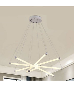 Lampadario Led Moderno 55w A Sospensione A Raggi Luce Fredda Calda Naturale A05-o         