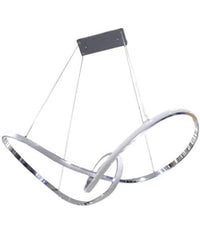 Lampadario Led Moderno Argento A Sospensione 38 Watt Luce 6500k 4000k 3000k A07         