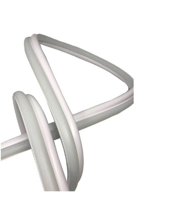 Lampadario Led Moderno Intrecciato A Fiocco Bianco 57w Luce 4000k 6500k 3000k A59b         