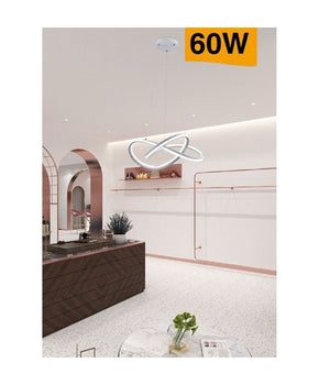 Lampadario Led Moderno Intrecciato Lampada Soffitto 60w Luce 3000k 6500k 4000k A50b         