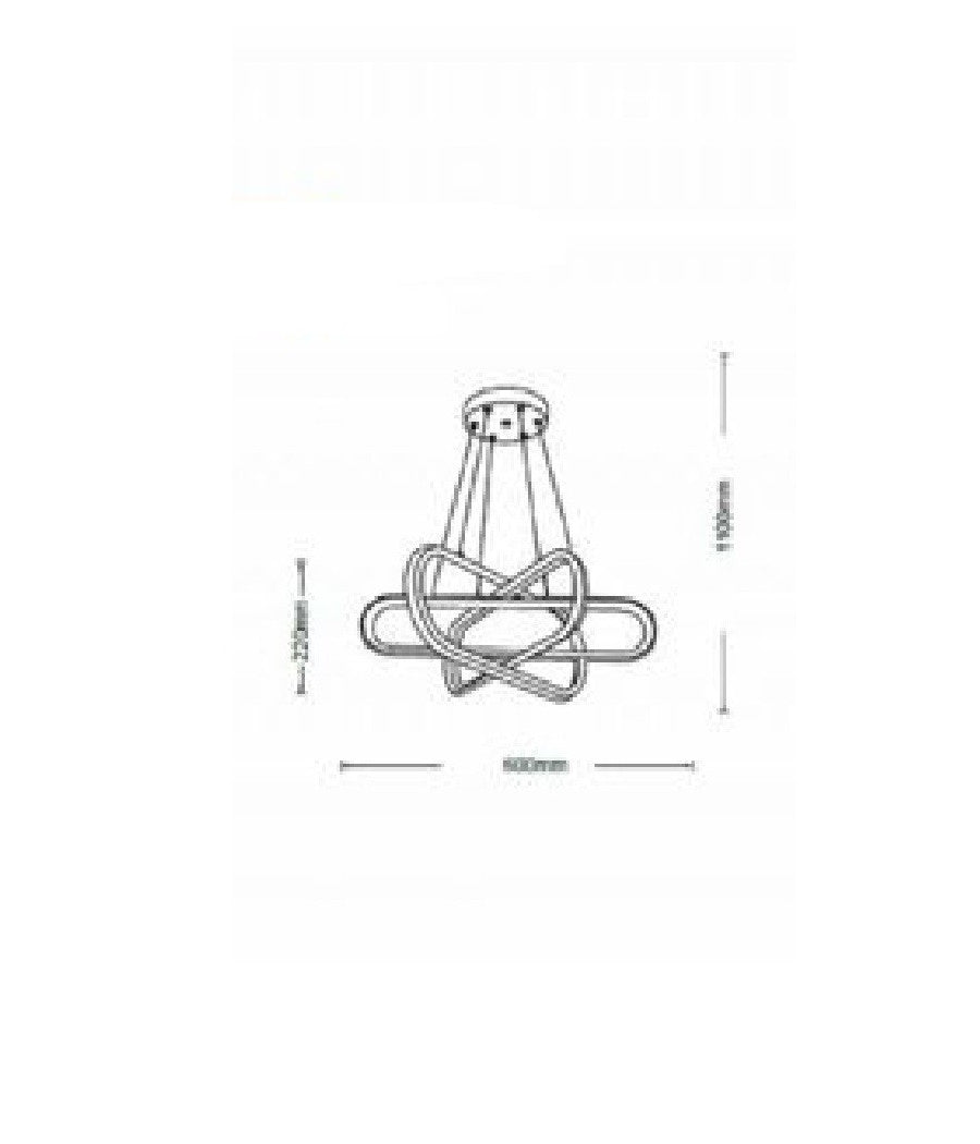 Lampadario Led Moderno Lampada A Sospensione 94w Bianca Luce 4000k 3000k 6500k A49         