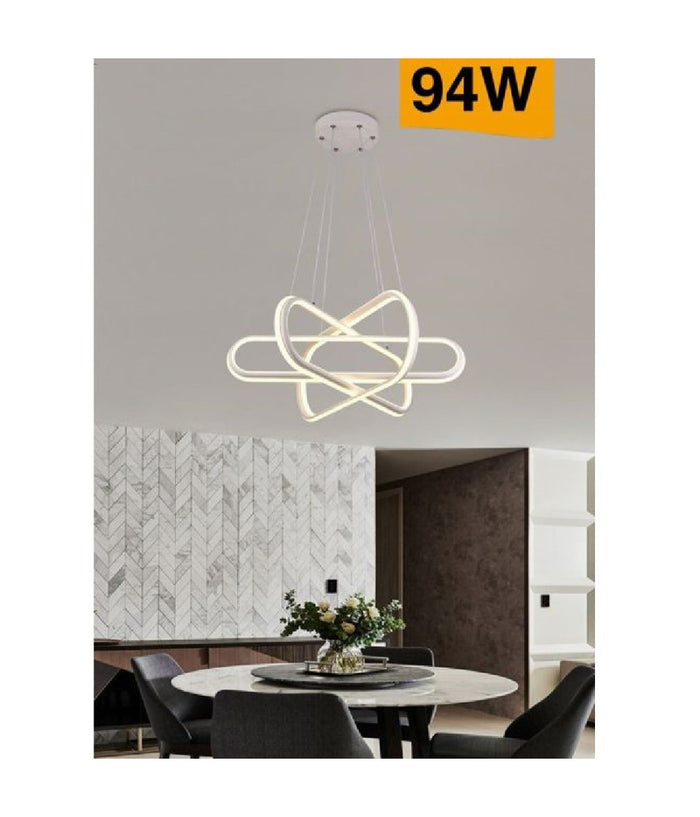 Lampadario Led Moderno Lampada A Sospensione 94w Bianca Luce 4000k 3000k 6500k A49         
