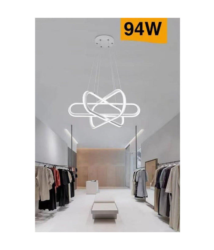 Lampadario Led Moderno Lampada A Sospensione 94w Bianca Luce 4000k 3000k 6500k A49         