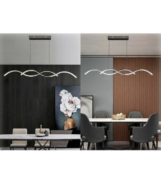 Lampadario Led Moderno Lampada Twist A Sospensione 25 Watt Luce 6500k 4000k A43         