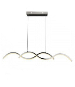 Lampadario Led Moderno Lampada Twist A Sospensione 25 Watt Luce 6500k 4000k A43  -bianco Freddo      -