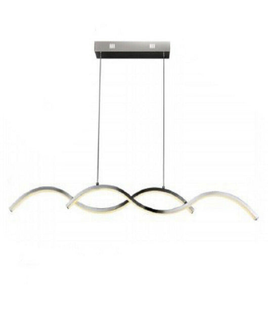 Lampadario Led Moderno Lampada Twist A Sospensione 25 Watt Luce 6500k 4000k A43  -bianco Naturale      -