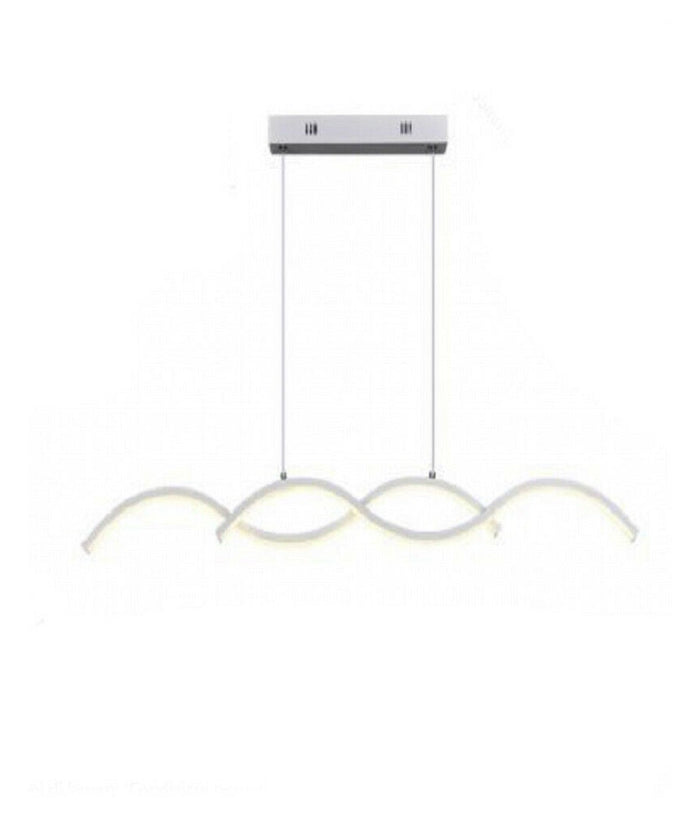 Lampadario Led Moderno Lampada Twist Sospensione 25w Luce 6500k 4000k 3000k A43b  -bianco Freddo      -